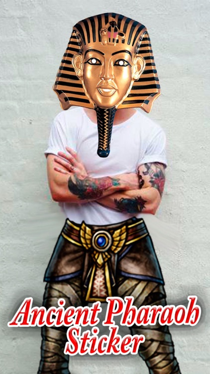 Ancient Pharaoh Sticker : Fantasy Photo Decorator