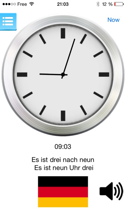 Multilingual speaking clock