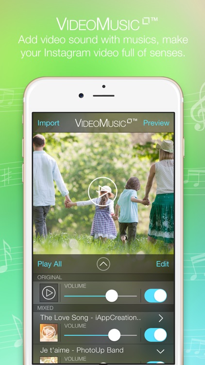 Video Background Music Square - Create Insta Video Music by Add and Merge Video and Song Together for Instagram