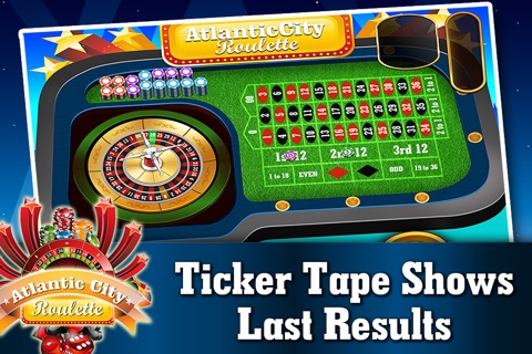 Atlantic City Roulette Table FREE - Live Gambling and Betting Casino Game screenshot 3