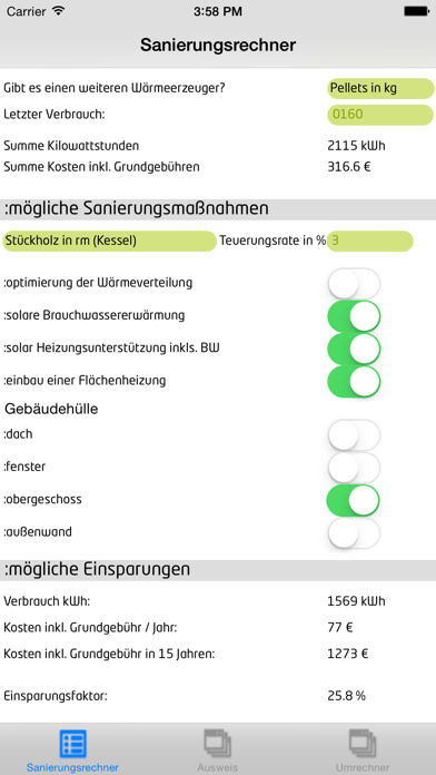 How to cancel & delete Energie- und Sanierungsrechner from iphone & ipad 1