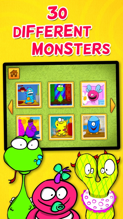 Kids & Play Friendly Monsters Puzzles for Toddlers and Preschoolers