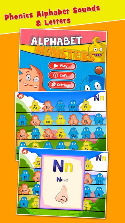 Sounds Of Letters - Aa To Ee - Phonics Free Games online for kids