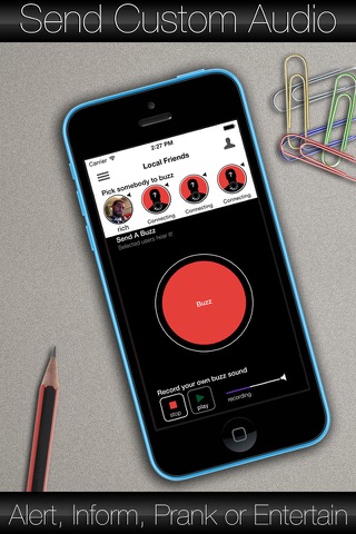 Buzzcom - The bluetooth / wifi recording intercom screenshot 3