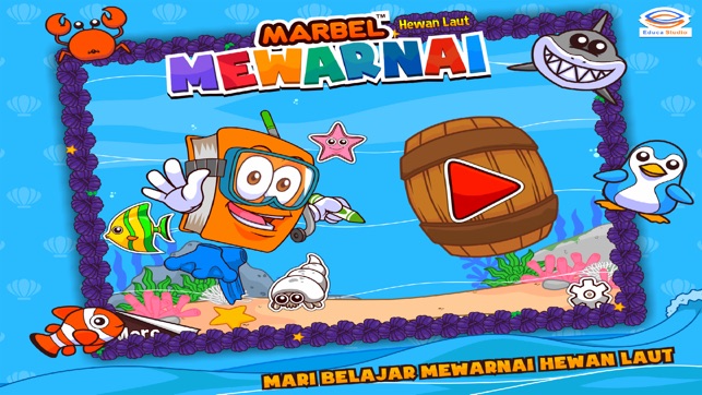 Marbel Mewarnai Hewan Laut(圖1)-速報App