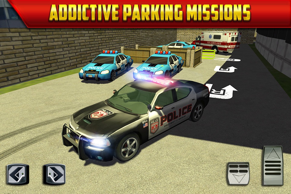 Police Car Parking Simulator Game - Real Life Emergency Driving Test Sim Racing Games screenshot 4