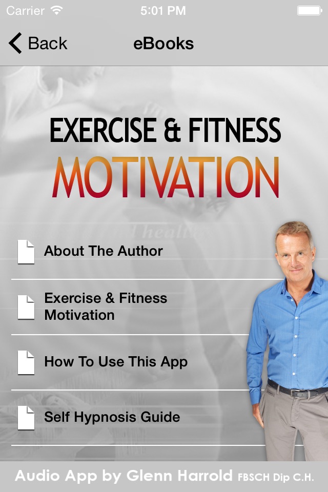 Exercise & Fitness Hypnosis Motivation by Glenn Harrold screenshot 4