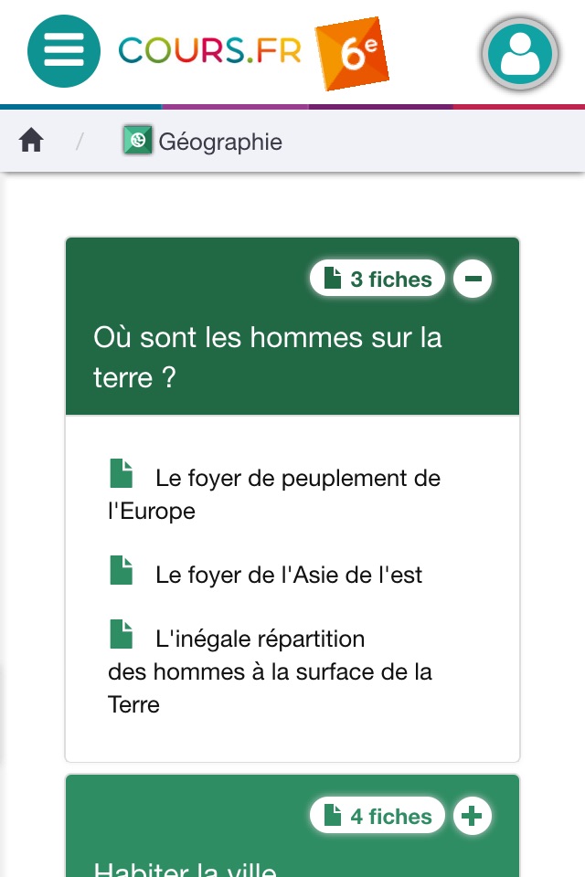 Cours.fr 6e screenshot 2