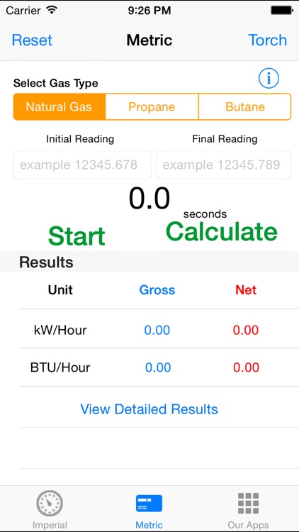 Gas Rate Calculator