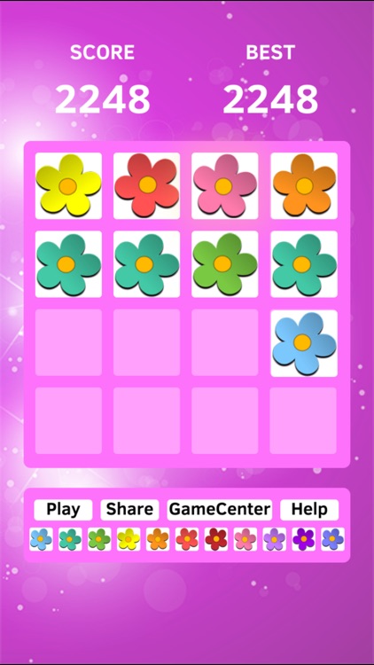 Flower Magic - swipe tiles 2048 edition game free