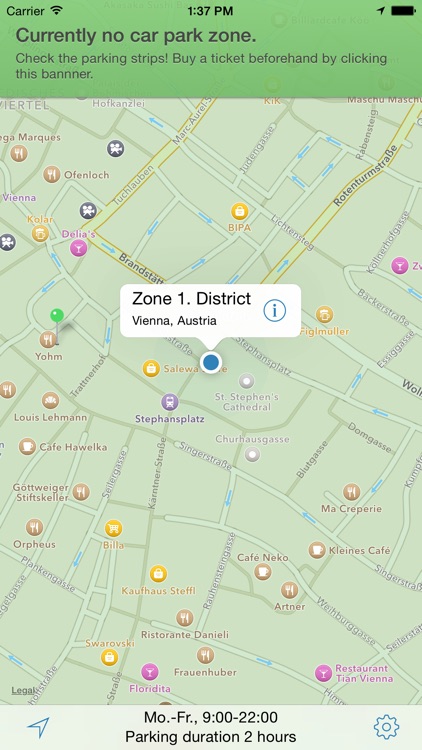 Parkzones - Car Parking Zones and Ticket Information Vienna screenshot-3