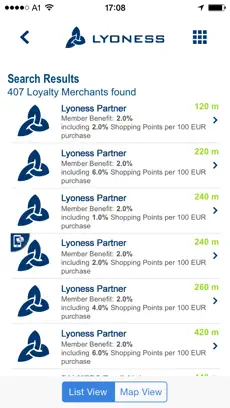 Screenshot 2 Lyoness Mobile iphone