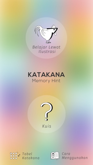 Katakana Memory Hint Indonesian Version(圖1)-速報App