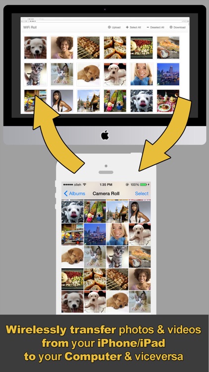 WiFi Roll (wireless photo and video transfer, Photo Transfer, PhotoSync)