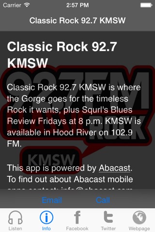 Classic Rock 92.7 KMSW screenshot 3