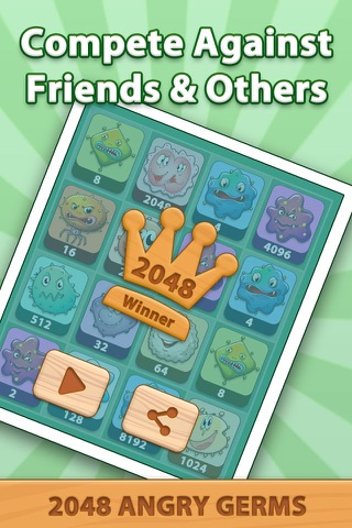 2048 Angry Germs Pro screenshot 3