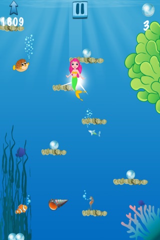 Skippy Mermaid Jump! - A Sea Princess Adventure- Free screenshot 2