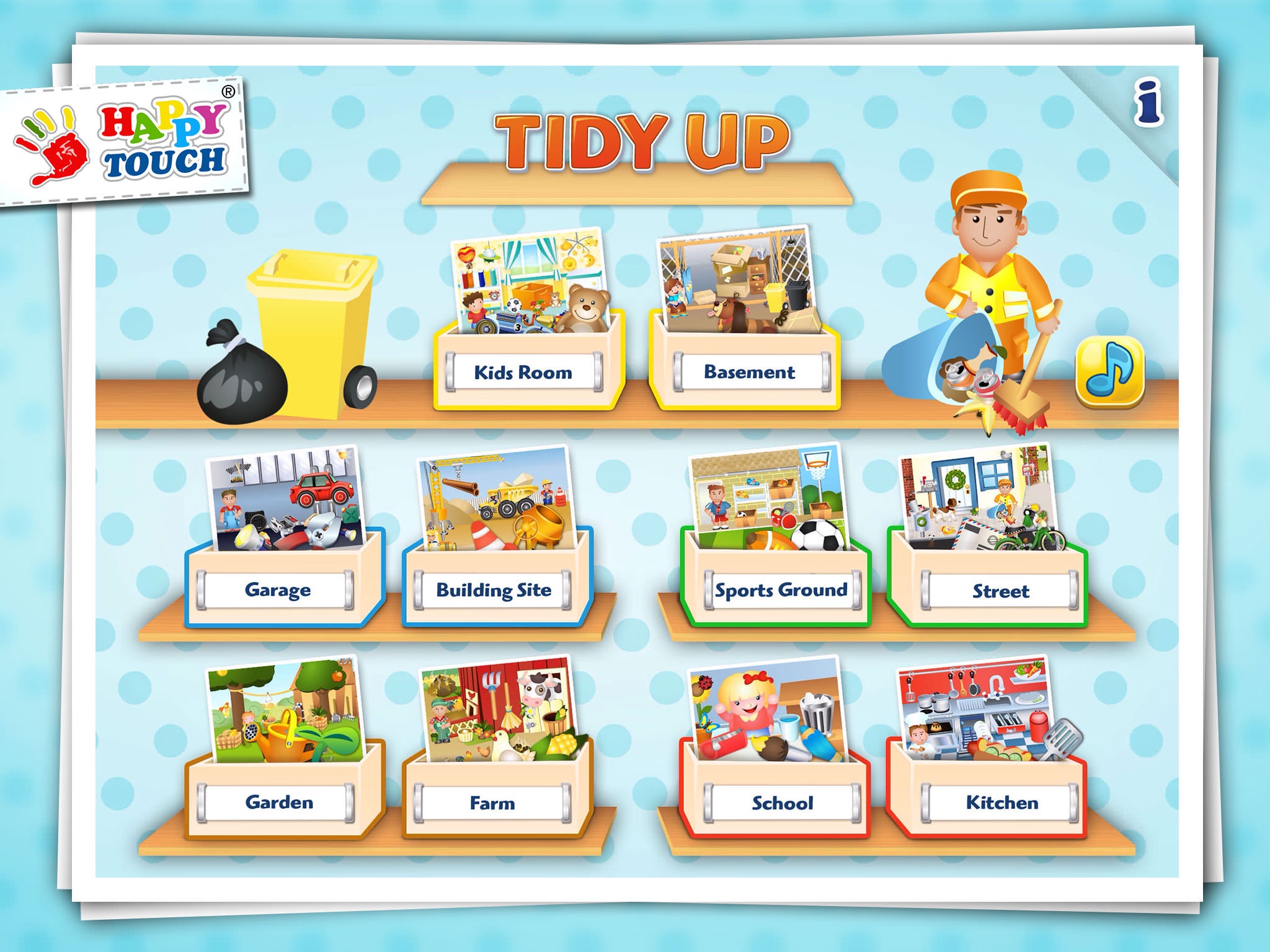 A Funny Clean Up Game - All Kids Can Clean Up! By Happy-Touch® screenshot 3