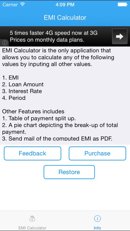 EMI Calculator 2014 Free screenshot-3