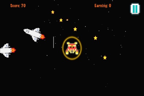 A Star Ship Space War FREE - Missile Attack Survival Game screenshot 2