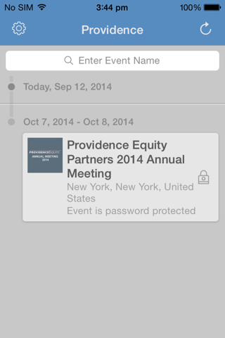 Providence Equity Partners Events screenshot 2