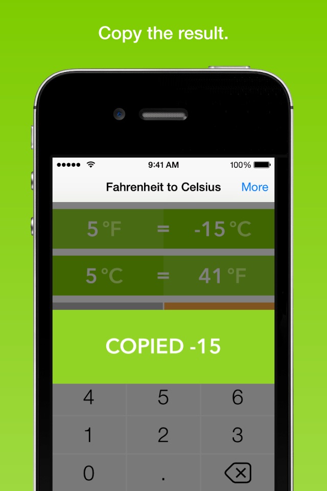 Fahrenheit To Celsius, the fastest temperature converter screenshot 3