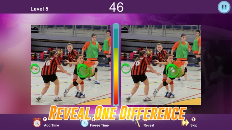 A Spot the differences game - Find hidden objects in Sport Puzzle Pictures - Spotting What's the difference?