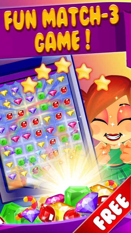 ``` A Candy Diamond 2015``` - rumble digger in match-3 rainbow puzzle hd free