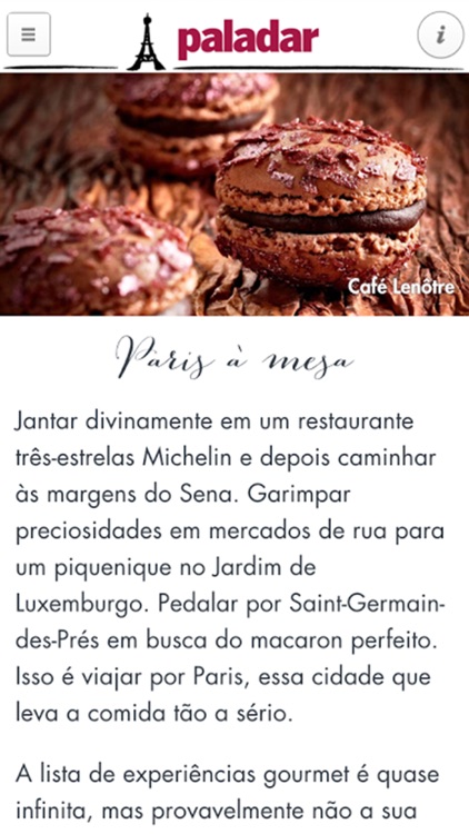PALADAR VIAGENS GASTRONÔMICAS - PARIS