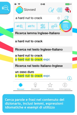 English <-> Italian Slovoed Compact talking dictionary screenshot 2