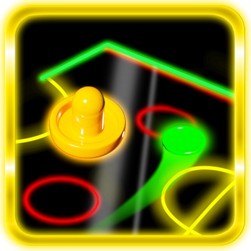 Glow Air Hockey 3D Icon