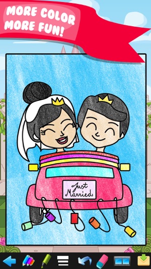 Princess Coloring Book Drawing Doodle - Draw Game for Toddle(圖3)-速報App