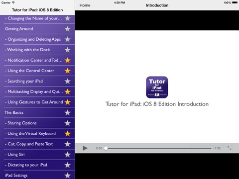 Tutor for iPad: iOS 8 Edition screenshot 2