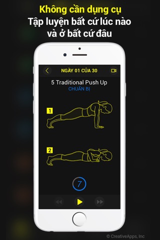 30 Ngày Tập Cơ Ngực & Vai Pro screenshot 4