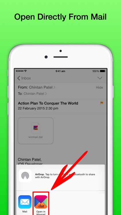 Winmail DAT File Viewer Pro - Open winmail.dat TNEF-encoded Outlook files on iPhone and iPad