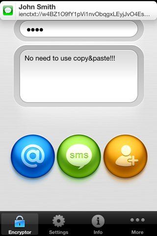 iEncryptText - Protect your private messages (SMS/email etc.) screenshot 4
