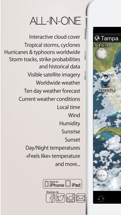 Hurricane - storm tracker and satellite weather radar screenshot-4