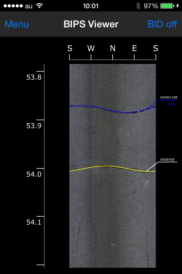 BIPS Viewer - The Projection Borehole Image Data Viewer screenshot 3