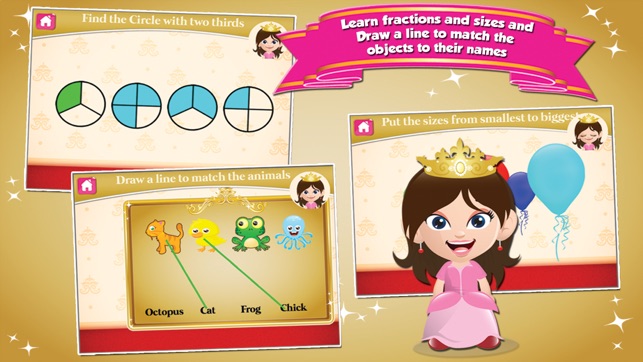 Princess Goes to School: First Grade Learning Games(圖4)-速報App