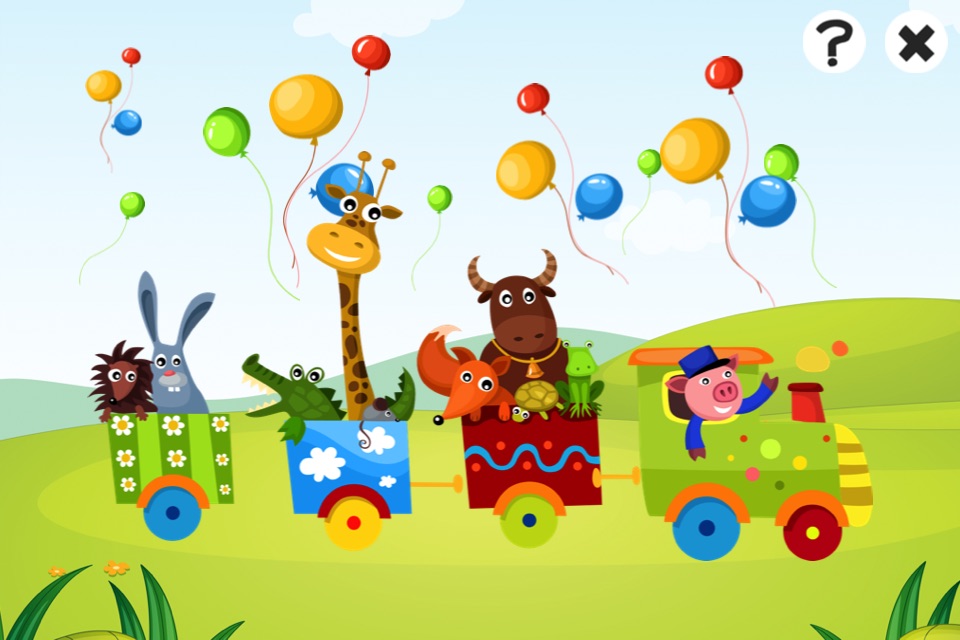 Train Ride: a Game to Learn and Play for Children with Animal-s and Funny Passengers! screenshot 2