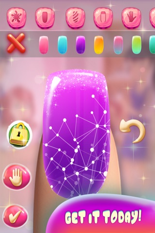 Princess Nail Fashion Salon Party - Girl Party Games screenshot 2