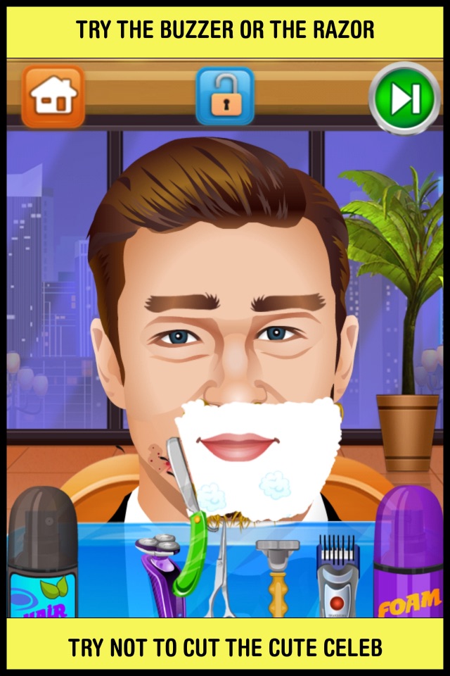 Celebrity Shave Beard Makeover Salon & Spa - hair doctor girls games for kids screenshot 2