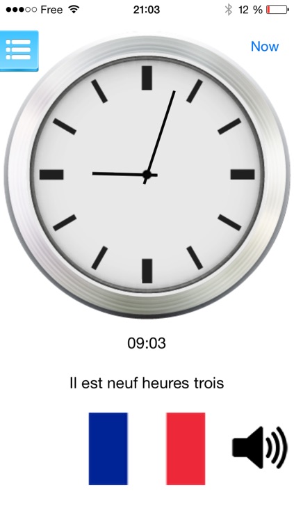 Multilingual speaking clock screenshot-3