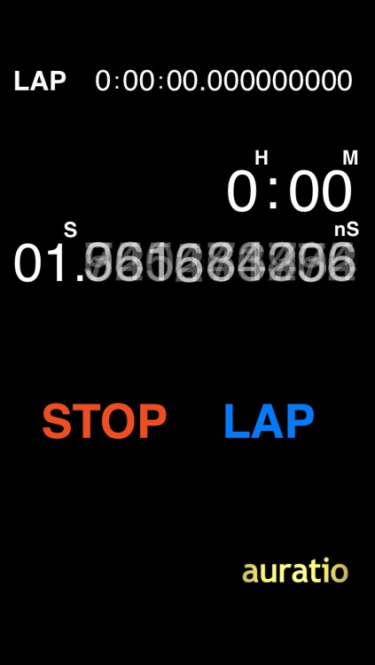 One billionth of a second stopwatch (With a game)