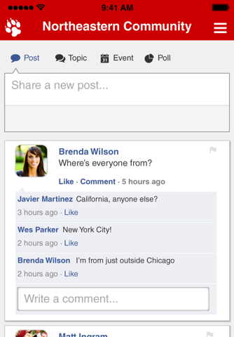Northeastern University Community screenshot 2