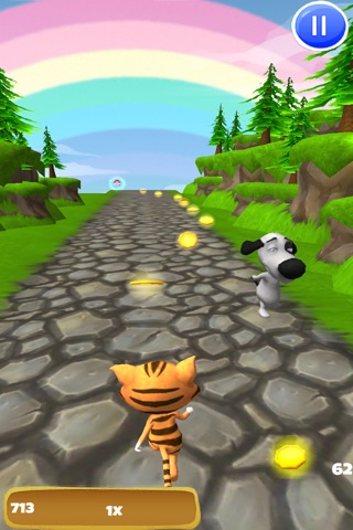 A Tiger Dash 3D: Animal Kingdom of Cats - FREE Edition screenshot 3
