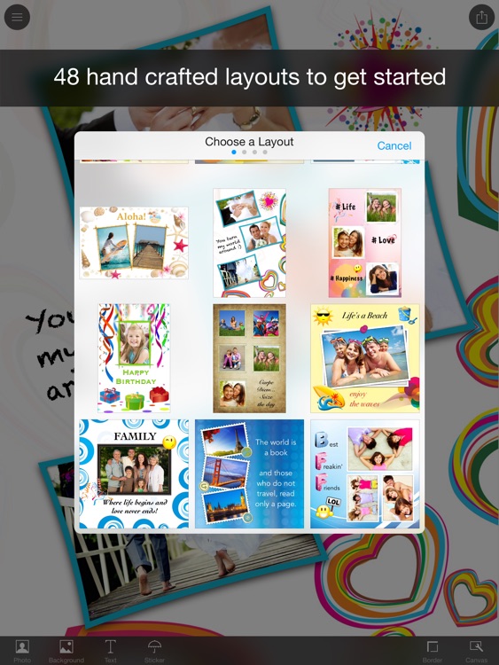 Photo Wall HD - Collage App for iPad