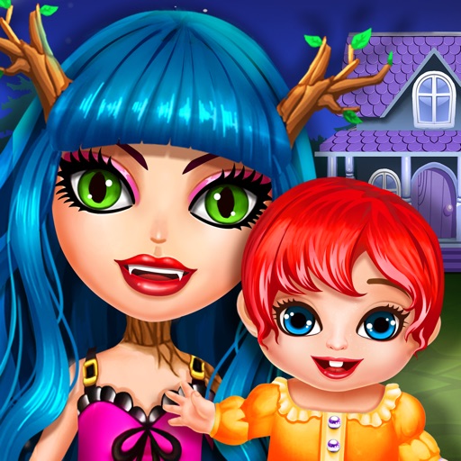 Monster New Baby Care Play House - Free Mommy Game