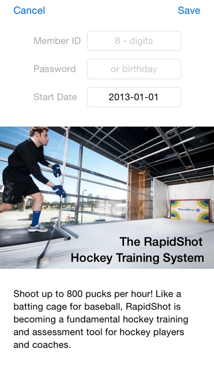 RapidShot Hockey Training Day Report
