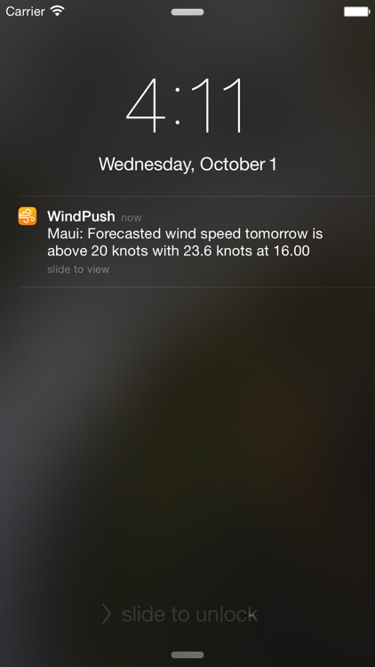 WindPush - Wind Forecast Notifier screenshot-0